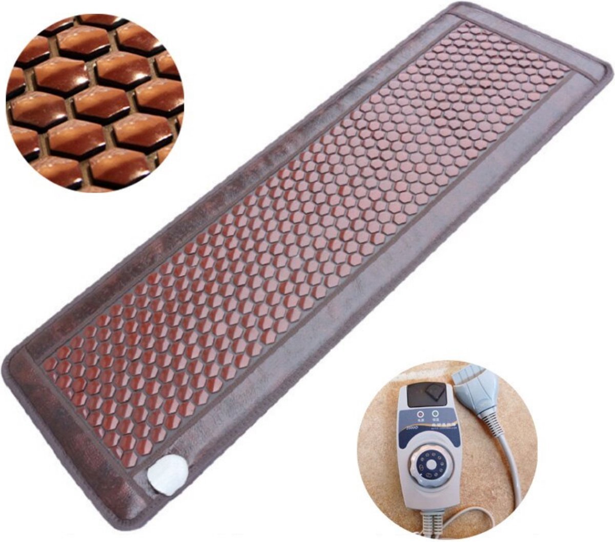 Happyment Massagematras - Massage Apparaat - Massagemat - Accupressuur Mat - Met Warmte - 50 x 150 cm