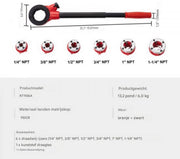 Pijpdraad snijgereedschap Set - 6-delig - Pijp snijder - Ratel snijdgereedsschap - 1/4" tot 1-1/4" NPT - In Koffer - Voor Water- & Gasleidingen