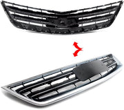 Voorbumper Grille Zolux - Bovenste & Onderste Roosters - Voor Chevrolet Impala (2014-2020) - Chroom + Zwart
