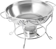 Ronde Buffetverwarmer - Chafing dish - Buffetwarmer - Warmhoudplaat - Warmhoudbakken - Voor Huizen, Restaurants & Foodtrucks - Roestvrij Staal