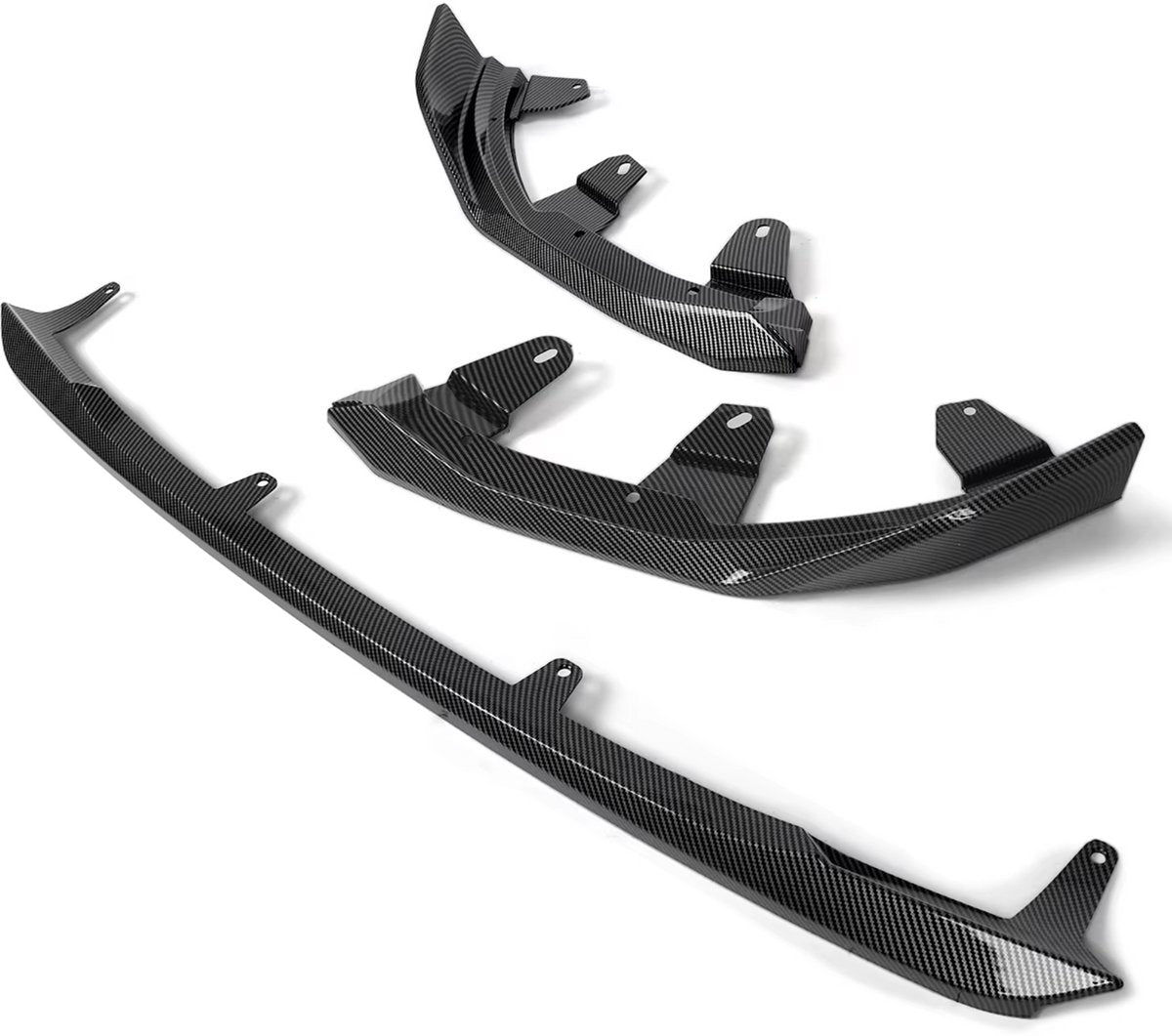 Voorbumper Splitter Lip - Carbon Look - Voor BMW 2 Serie G42 220i/230i/M240i (2022-2024) - Auto Accessoires