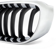 Voorbumper Grille Zenvo - Chroom & Zwart - Voor BMW F34 328i/335i 3 Serie GT (2013-2019) - Links & Rechts - Auto accessoires