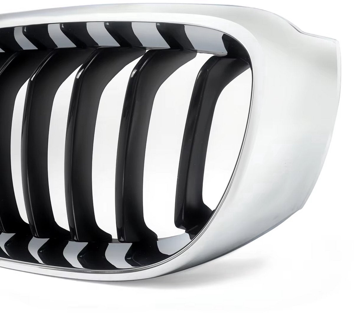 Voorbumper Grille Zenvo - Chroom & Zwart - Voor BMW F34 328i/335i 3 Serie GT (2013-2019) - Links & Rechts - Auto accessoires