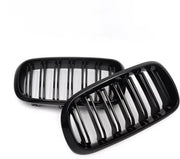 Grille - Voor BMW X5/X6 F15/F16 F85/F86 2014-2017 - Auto accessoires - Niergrille - Gloss Zwart - Dubbele lijn
