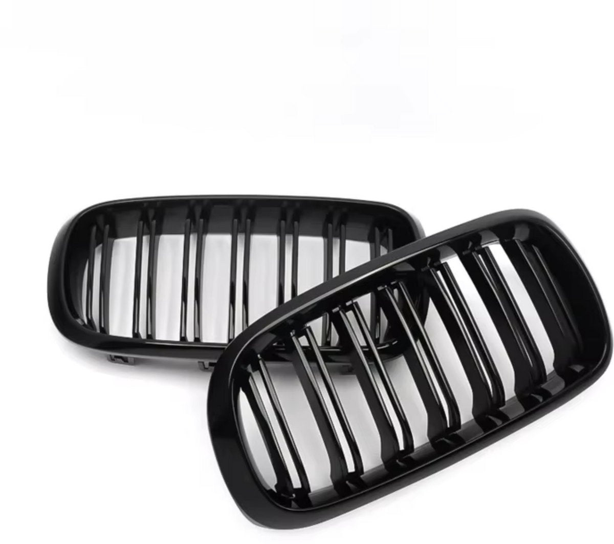 Grille - Voor BMW X5/X6 F15/F16 F85/F86 2014-2017 - Auto accessoires - Niergrille - Gloss Zwart - Dubbele lijn