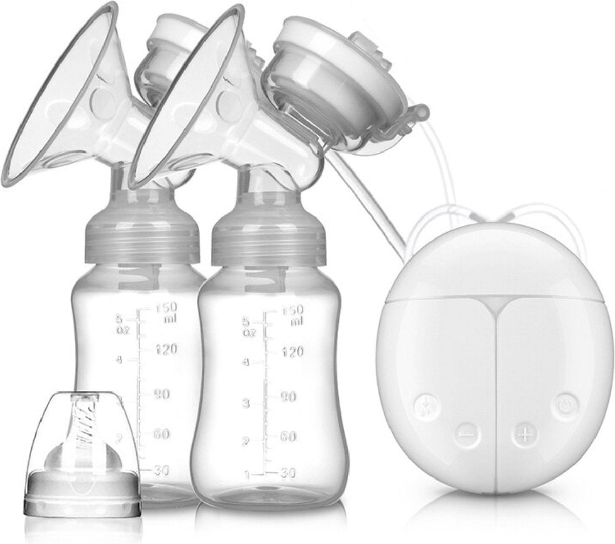 Happyment Dubbel Elektrische Borstkolf - Borstkolf Handsfree - Borstvoeding - Baby - BPA Vrij