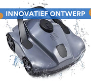 Draadloze Robotzwembadreiniger - Zwembadrobot- Voor Vlakke Inbouwzwembaden - Automatische Zwembadstofzuiger - Efficiënte Zwembadreiniger