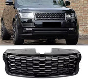 Voorbumper Grille Vaylen - Facelift Look - Glanzend Zwart - Voor Range Rover L405 Vogue (2013-2017)