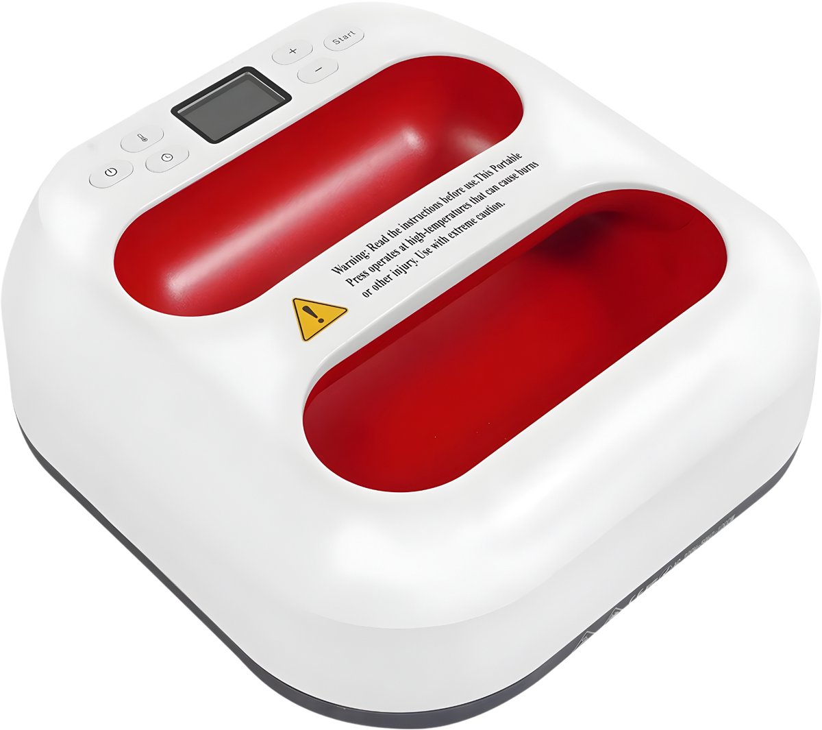 Mini warmtepers- Hittepers - Persmachine - Voor Thuis- en Hobbygebruik - Draagbare Hot Stamping Machine - Rood