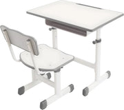 Kinderbureau met stoel - Voor kinderen - Verstelbaar bureau- en stoeltjesset - Cream