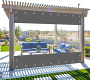 Transparant PVC zeildoek Vortex - Waterdicht - Dekzeil - Veranda - Overkapping - Wind - Khaki - 240x210cm