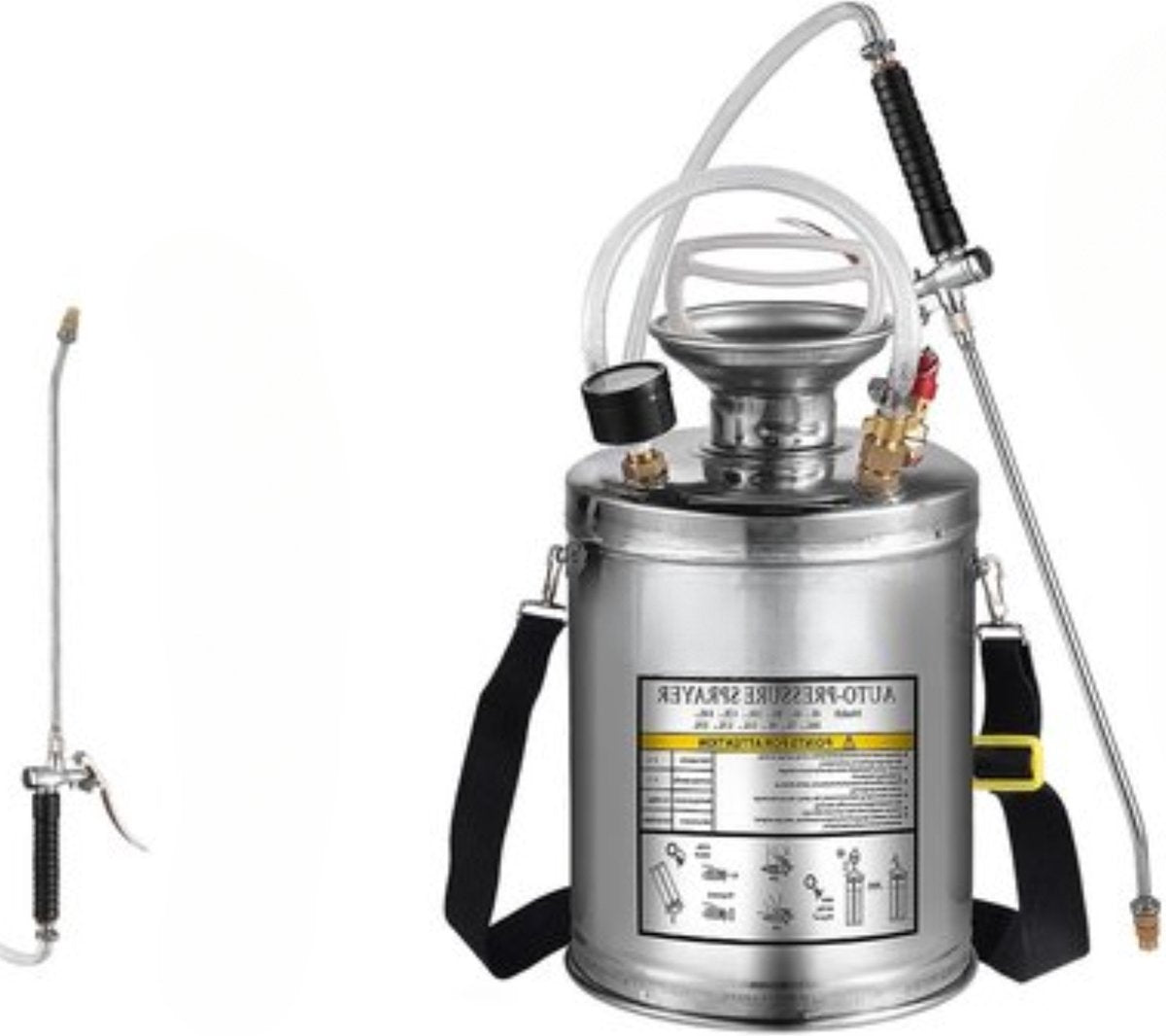 Happyment Tuinsproeier - Onkruidsproeier - 4L - Multifunctioneel - 2.5kg