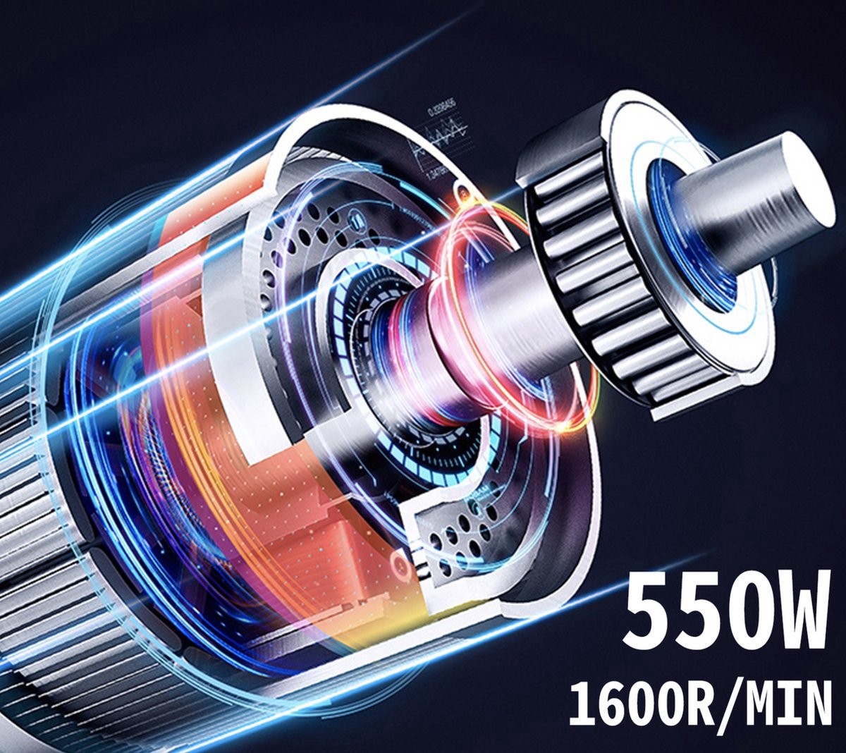 Bolt Edge Elektrische Groentesnijder - 550W - Multifunctionele Rasp - Snij- en Raspapparaat - 6 Schijven