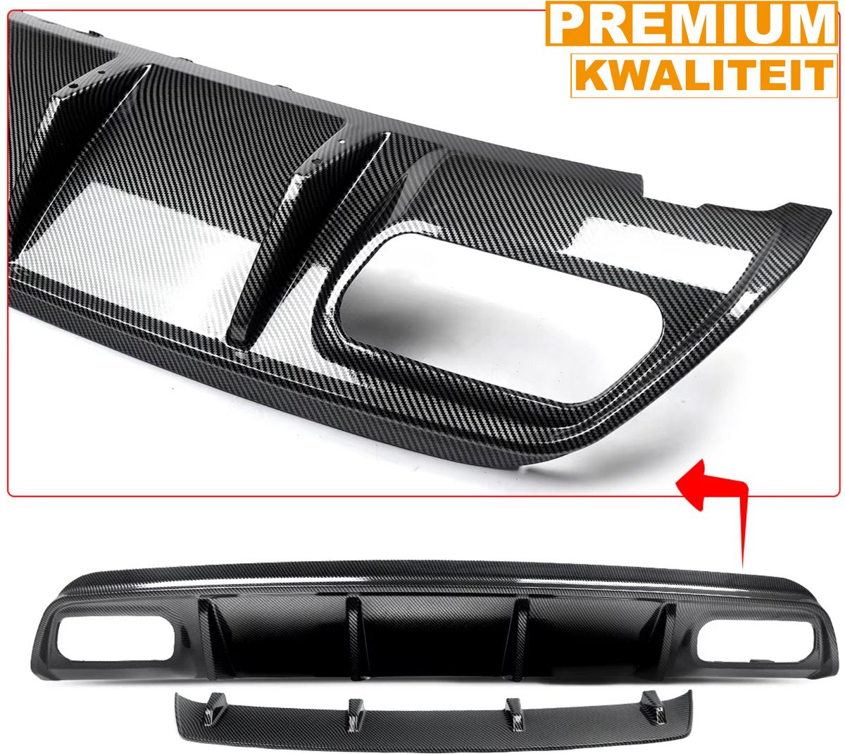 Achterbumper Diffuser Lip - Carbon Look - Voor Mercedes A-Klasse W176 A200/A45 AMG (2013-2018) - Auto Accessoires