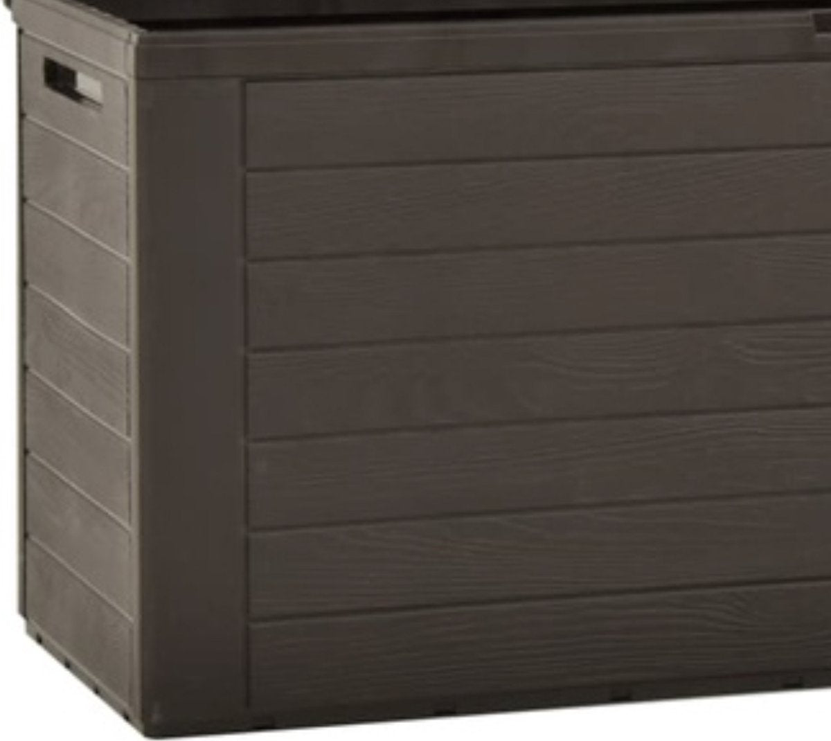 Happyment Tuinkussenbox XL - Opbergbox - Waterdicht - Met deksel - Brown - Voor binnen & buiten - Tuinbox - 280L - 117CM