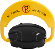 Elektronisch parkeerslot – Voor privégebruik – Robuust, IP67 waterdicht, 2 afstandsbedieningen, 180° antibotsing en automatisch alarm – Yellow