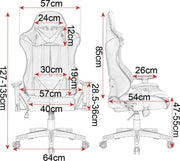 Bolt Edge Gamestoel - Blauw/Zwart - Rugleuning & Armleuning - Verstelbaar - Ergonomisch