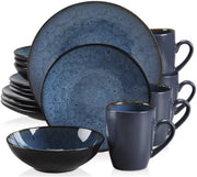 Opulent Bordenset – 4 persoons – 16 delig – Blauw Keramisch – Serviesset – Kleine Borden