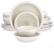 Velentino Serviesset - 16 delig - 4 persoons - Beige - Dinerborden - Bordenset - Diepe borden - Ontbijtborden - Servies - Keukenservies