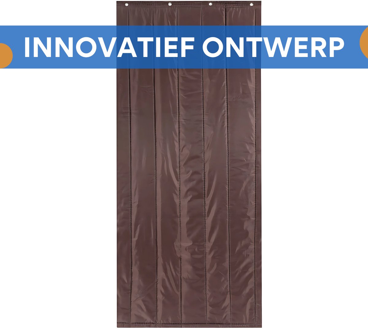 Deurgordijn - Vliegengordijn - Voor Winterisolatie en Privacy - Coffee 90 × 200 cm