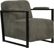 Bolt Edge Moderne Fauteuil - Loungestoel - Grijs - Met hoofdkussen - Voor binnengebruik