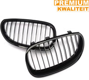 Voorbumper - Voor BMW E60/E61 5-Serie 2004-2009 - Auto accessoires - Niergrille - M stijl - Gloss Zwart