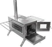 Campingkachel Fioren - Campingtent Houtkachel - Kooktoestel - Voor Buitenverwarming - Pannen - Grill - RVS