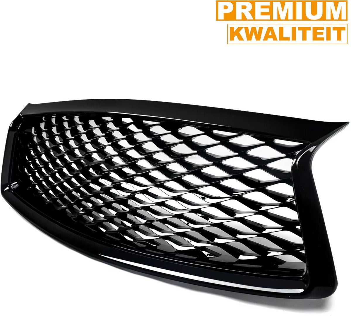 Voorbumper - Voor Infiniti Q50 2018-2022 - Auto accessoires - Voorgrille - Mesh grille - Gloss Zwart