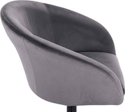 Barkruk Nero Deluxe - Industrial - Donkergrijs - Barkrukken set van 1 - Barstoel Kruk - Barstoelen met rugleuning - Keukenstoel - In hoogte verstelbaar - Velvet