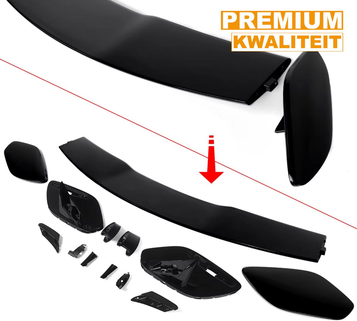 Achterspoiler - Voor Mercedes GLA H247 GLA35 GLA45 (zie titel) - Auto accessoires - Kofferspoiler - Achterklepspoiler - Geschilderd