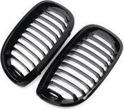 Niergrille Stratos - Voorbumper Niergrille - Glanzend Zwart - Auto accessoires - Voor BMW E46 325ci/330ci 3 Serie 2-Deurs LCI (2002-2006)