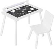 Happyment Kindertafel Deluxe - Tekentafel - Speeltafel - Kindermeubel - Kinderbureau - Wit