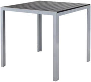Tuintafel Zyrell - Aluminium - Voor binnen en buiten - Vierkante vijzettafel tuin - Bistrotafel - Eettafel - Hitte- en Weerbestendig - Groen