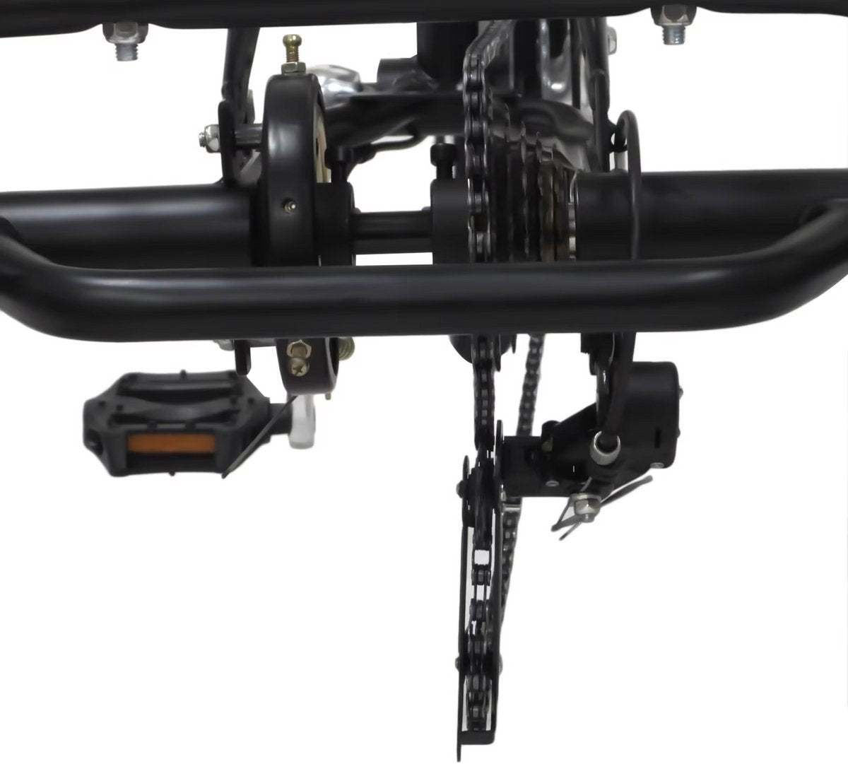 Driewieler Zyrell - 6 versnellingen - Fiets voor volwassenen en senioren - 24 Inch - Opvouwbare Trike - Met mand - Voorrem - Zwart