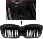 Voorbumper - Voor BMW iX3 G08i 2022-2023 - Auto accessoires - Niergrille - Dual lats - M Look - Gloss Zwart