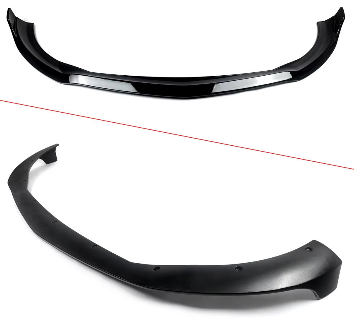 Voorlip Diffuser Spoiler - BS Stijl - Gloss Zwart - Voor Mercedes S-Klasse W223 (2021-2023) - Auto Accessoires