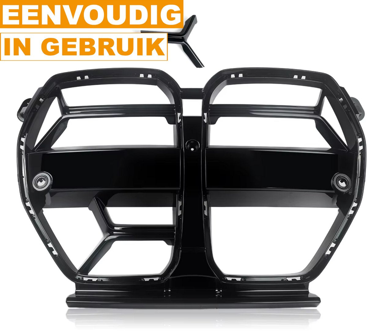 Gloss Black CSL Stijl Niergrille - ABS - Auto accessoires - Voor BMW G80 M3/G82 G83 M4 (2020+)
