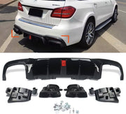 Achterbumper Set Deluxe - Voor Mercedes-Benz GLE/GLS W166/X166 AMG Bumper (2015-2018) - Premium Design - Auto Accessoires