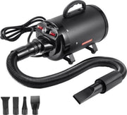 Luxe hondenföhn - 4 Hoofdstukken - 2000W - 2,7 Pk - Instelbare snelheid - Zwart