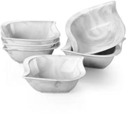 Opal Elegant Dinerborden – 6 persoons – 6 delig – Grijs Keramisch – Serviesset – Breakfast Plates