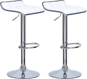 Barkrukken - Wit - Verstelbaar - Zithoogte 62-84cm - Set van 2