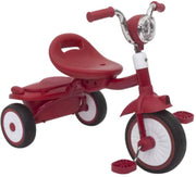 Opulence Kinder driewieler 6-in-1 - Voor kinderen - Kinderfiets - Babyfiets - Peuterfiets - Rood - 1 tot 5 jaar