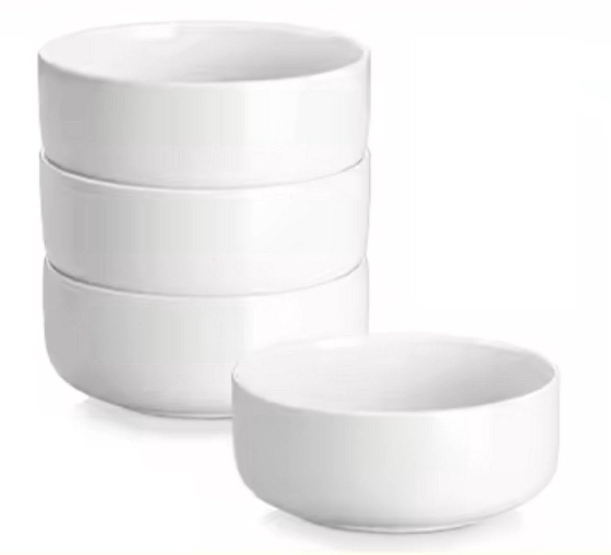 Majestic – Dinerborden – 4 delig – Wit Keramisch – Kommen – Breakfast Plates – Kleurrijke presentatie