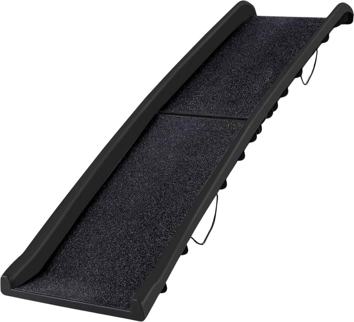 Opvouwbare loopplank - Hondentrap voor honden - Hondenloopplank - Draagbaar voor Honden tot 90 kg - Inklapbaar - Voor Auto's, Vrachtwagens en SUV's - 156cm - Zwart
