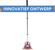 Draadloze Vloerreiniger met dweil - met 6 Reinigingspads - 3 Reinigingsmodi - USB Oplaadbaar - Verwijdert Stof & Vloeistoffen - Roze