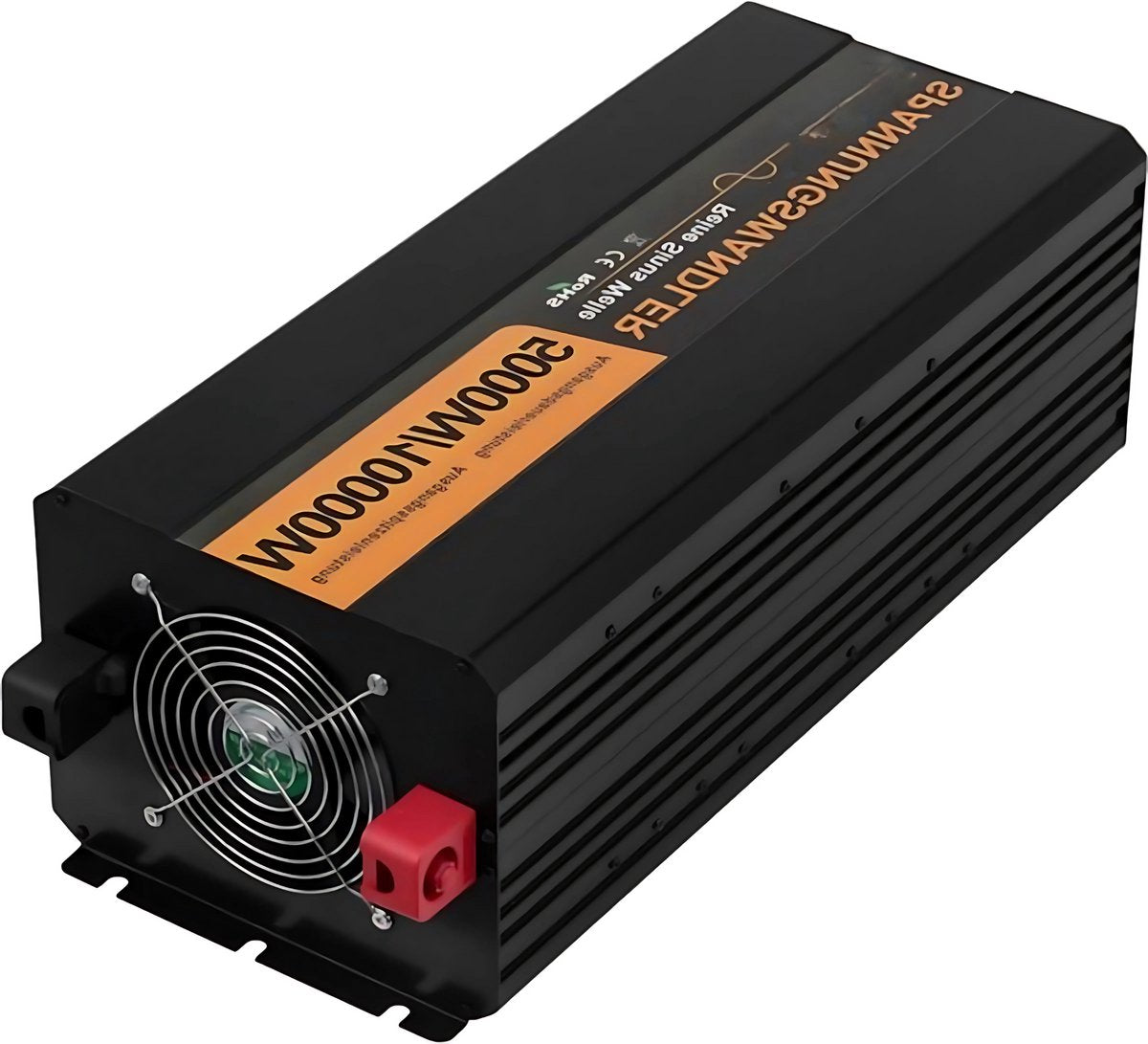 Mobiele Transformator - Omvormer - DC 24V naar AC 230V - 5000W met Oplader - 10000W Piekvermogen - Zwart