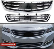 Voorbumper Grille Zolux - Bovenste & Onderste Roosters - Voor Chevrolet Impala (2014-2020) - Chroom + Zwart