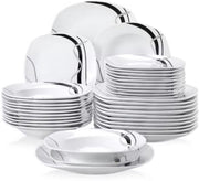 Tida Serviesset - 36 delig - 12 persoons - Wit - Dinerborden - Bordenset - Diepe borden - Ontbijtborden - Servies - Keukenservies