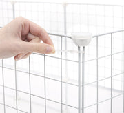 Knaagdierenren - Hoog - Wit - Verstelbaar - Voor Kleine Dieren - 142x53x71cm