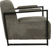 Bolt Edge Moderne Fauteuil - Loungestoel - Grijs - Met hoofdkussen - Voor binnengebruik